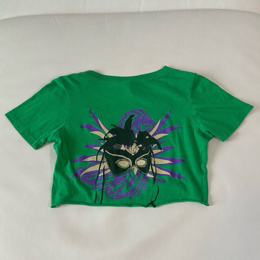 Delta Phi Epsilon Green Cropped T-Shirt